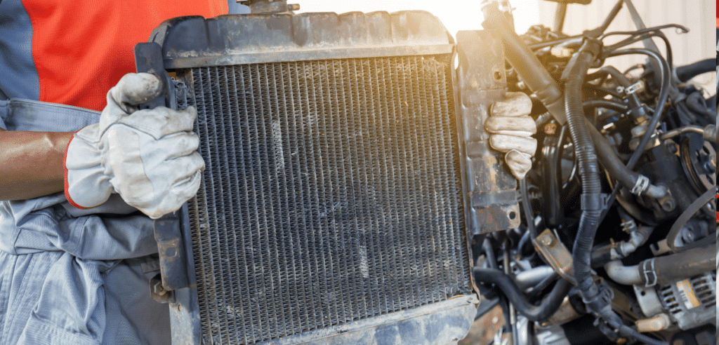 Experienced mechanic performing mobile radiator repair in Orlando, providing efficient and convenient radiator service at your location.